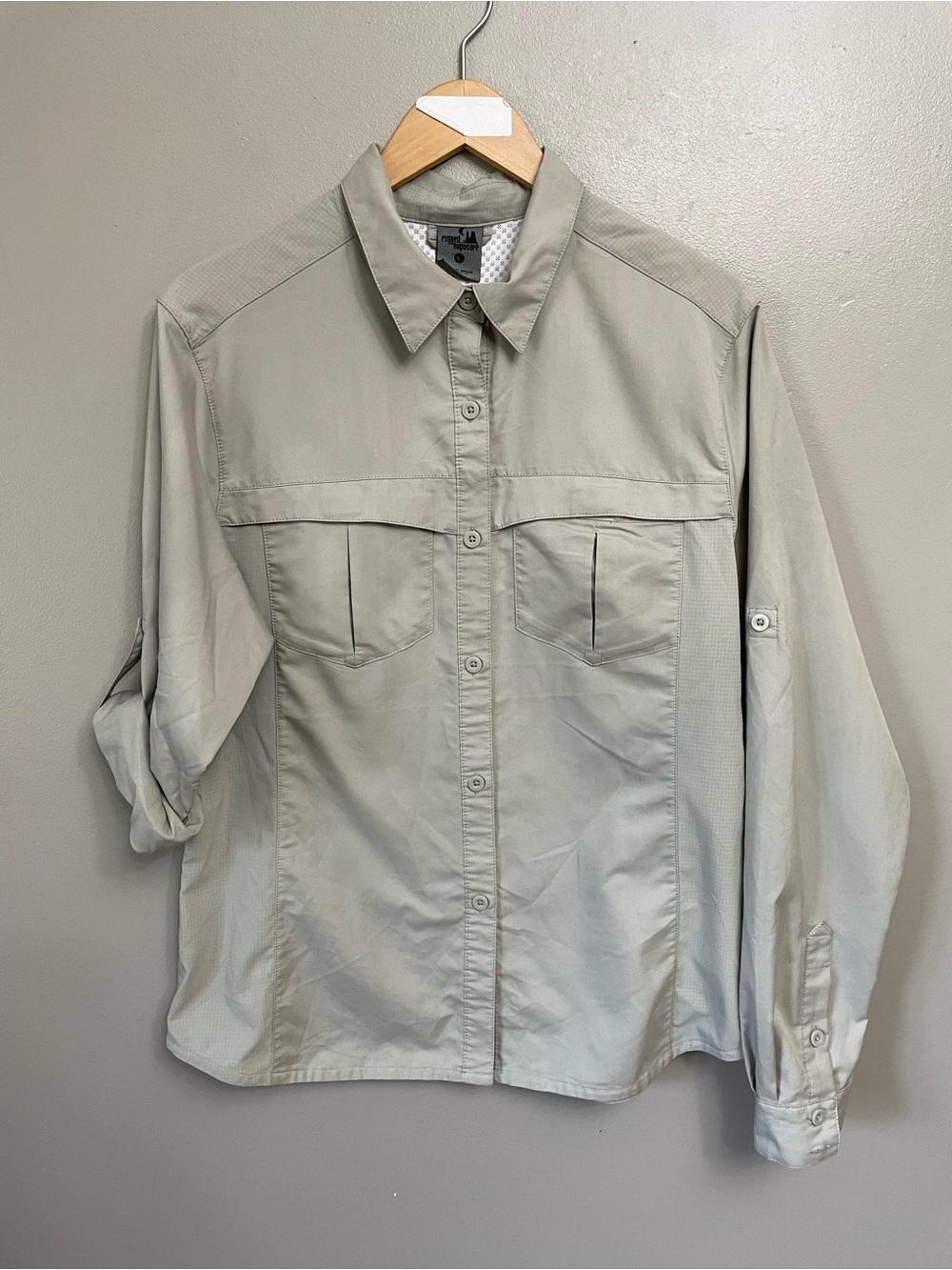 Rugged Exposure Large UV-Protect dry long sleeve shirt tan